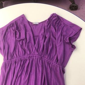 V-neck dress jersey material